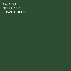 #2C4D31 - Lunar Green Color Image